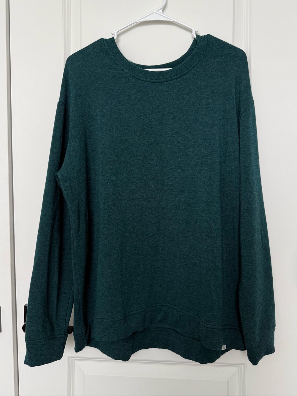 Orvis Forest Green Modal Blend Pullover Sweatshirt Women’s Large Soft Stretch